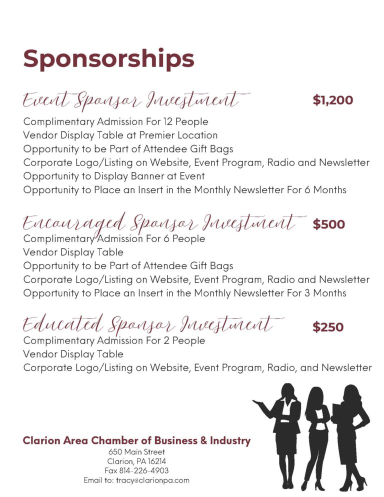 Women in Business Sponsorship